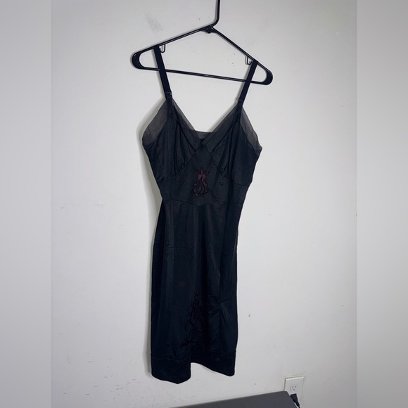 Art Deco Women’s Vintage Black Slip - Picture 4 of 7